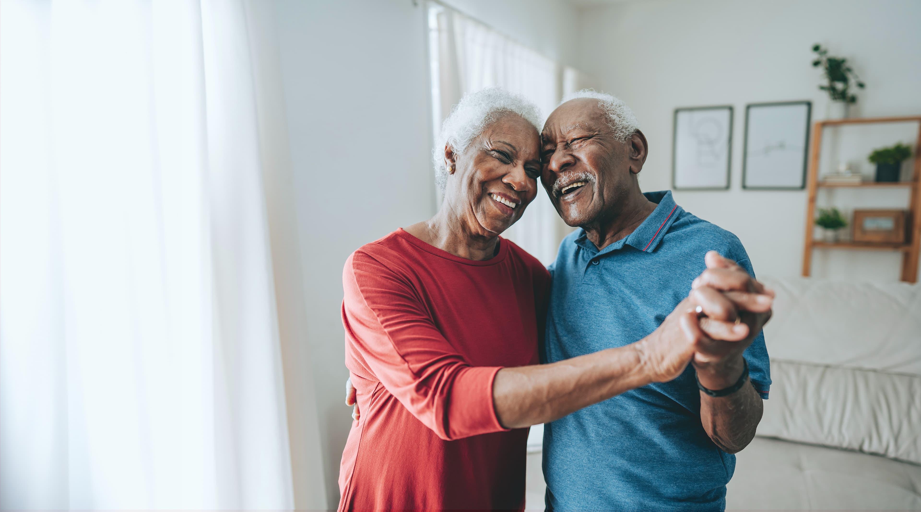 Happy and carefree senior couple